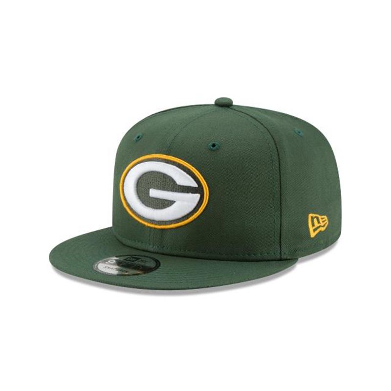 NFL Green Bay Packers Basic 9Fifty Snapback (YMM2961) - Green New Era Caps